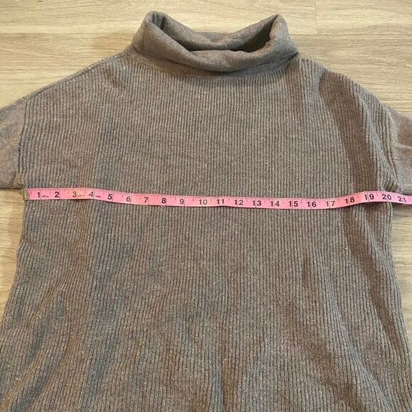 Devotion By Cyrus Womens Gray Cowl Neck Ribbed Hi Low Pullover Sweater Sz Small - Picture 6 of 7